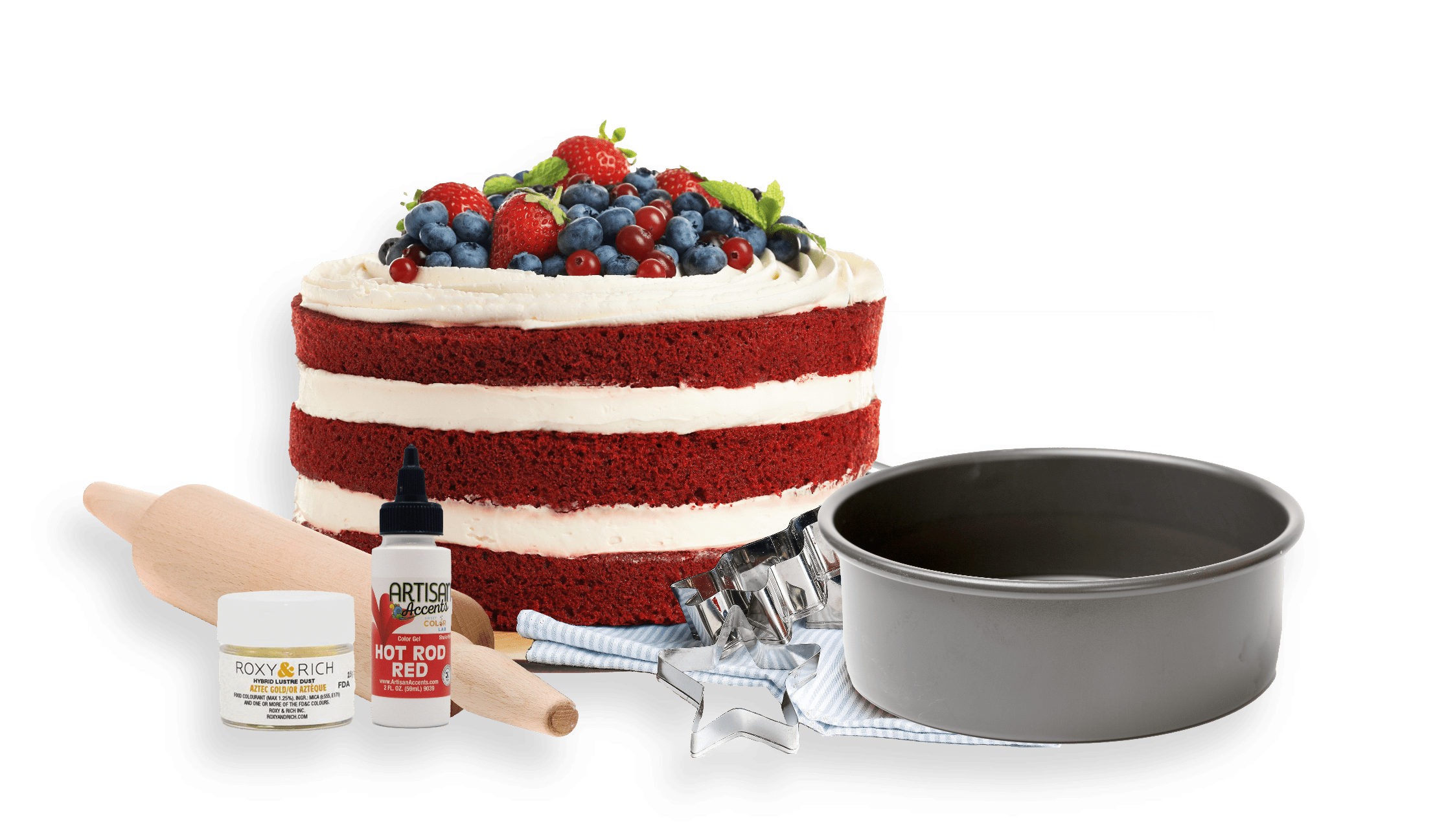 Chefmaster Liqua-Gel Paste Food Color .70oz – 12 Color Kit – Cake