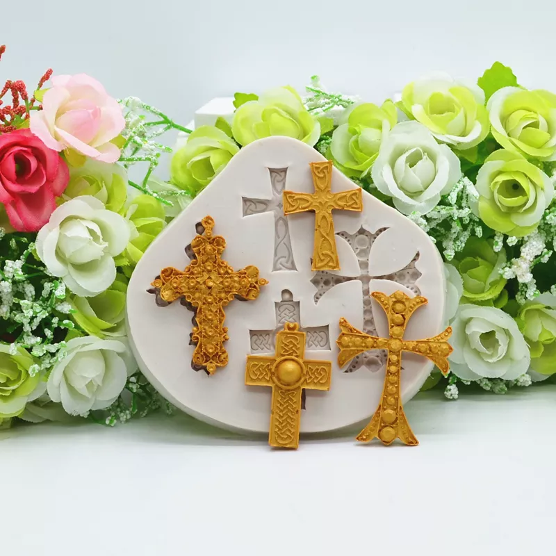 Silicone Mold Cross (Mini) Cake Decor & Baking Supplies