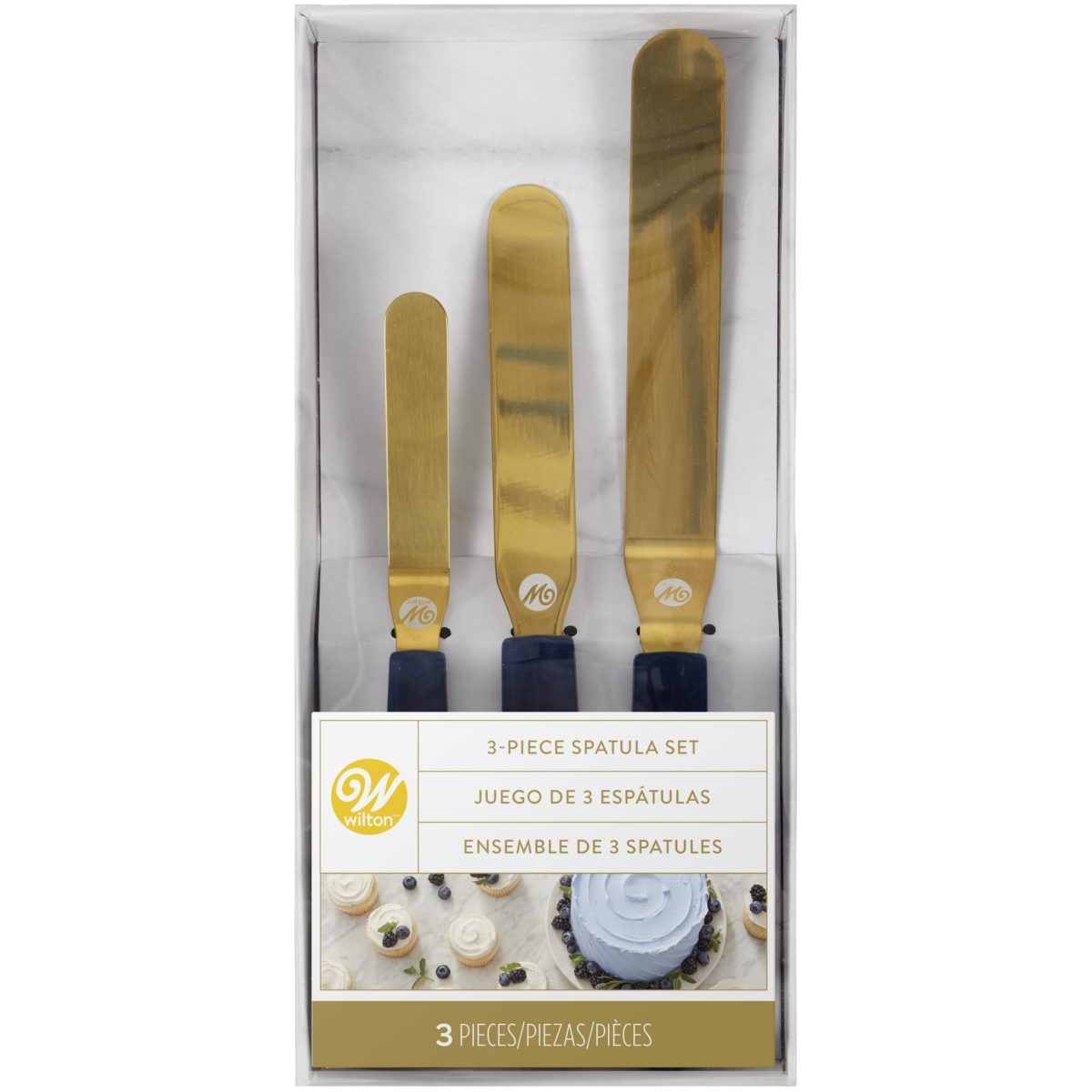 Wilton 3 pc Spatula Set Cake Decor & Baking Supplies