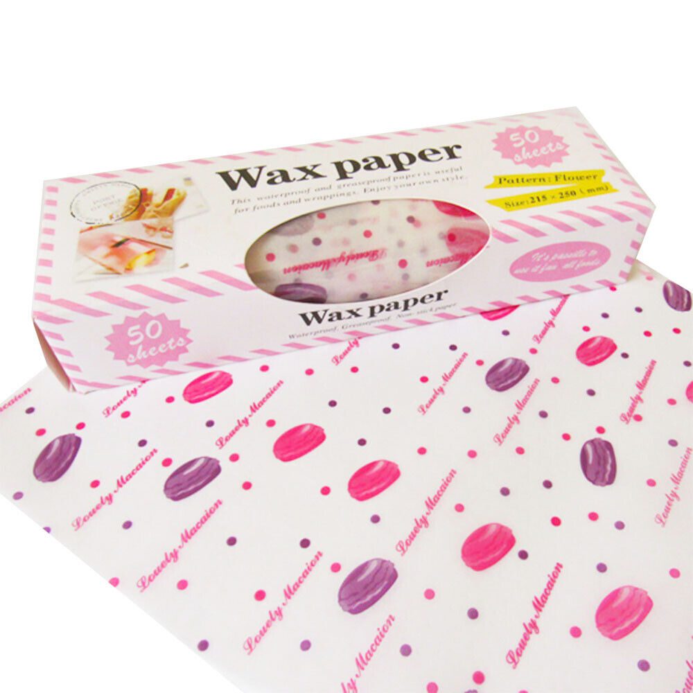 Patterned Wax Paper - Macaron - Cake Decor & Baking Supplies