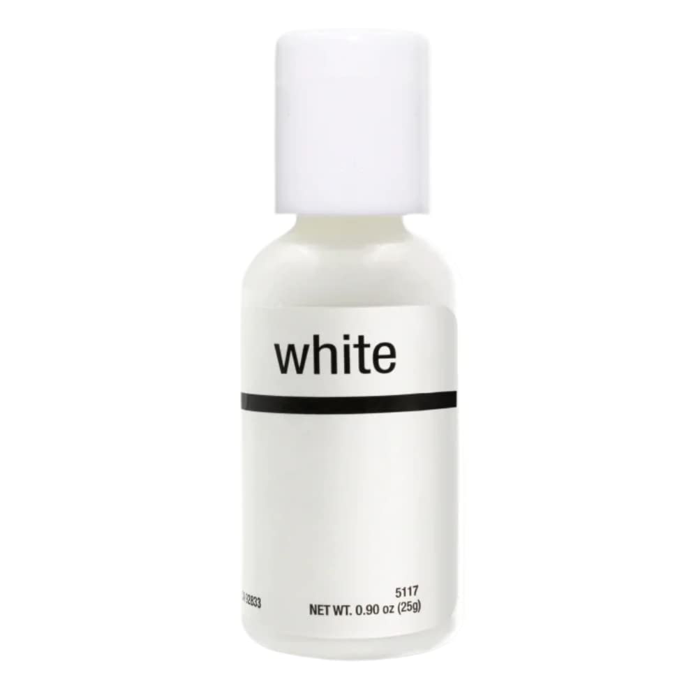 Chefmaster Bright White .9oz - Cake Decor & Baking Supplies